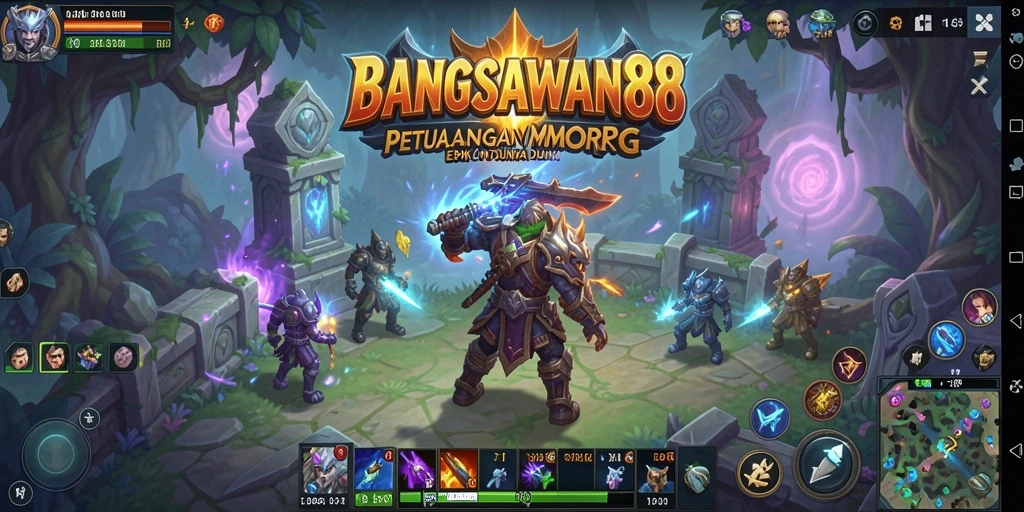 Tampilan gameplay mendebarkan di dunia BANGSAWAN88.