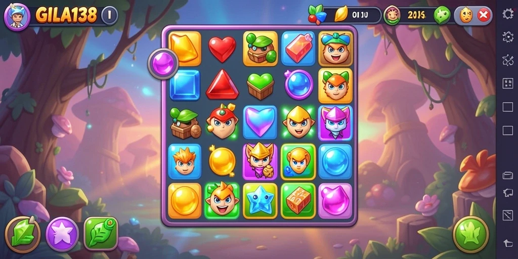 Tampilan gameplay GILA138 yang penuh warna dan menarik.