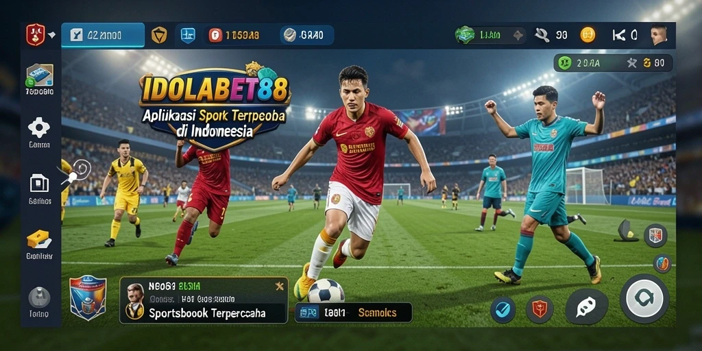 Screenshot utama IDOLABET88 menampilkan pengalaman seru aplikasi Sportsbook.