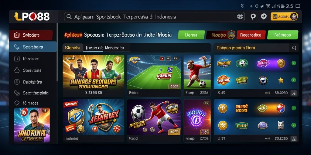Screenshot LPO88 menampilkan aksi taruhan seru dalam olahraga.