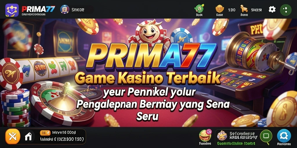 Tampilan gameplay menakjubkan dari PRIMA77 dengan aksi kasino yang seru.