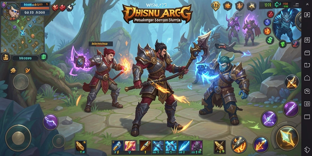 Screenshot WISNU123 menunjukkan petualangan seru dalam game ARPG.